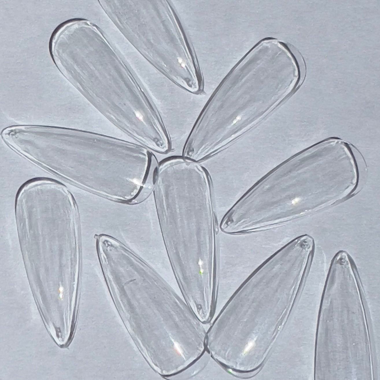 LONG Stiletto Gel Extensions - Full Tips (Soft Gels)