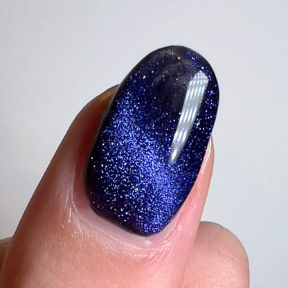 Dark Blue Magnetic cat eye gel polish (#119)