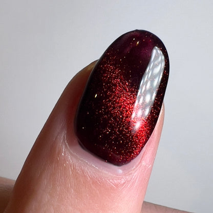 Red Magnetic cat eye gel polish (#123)