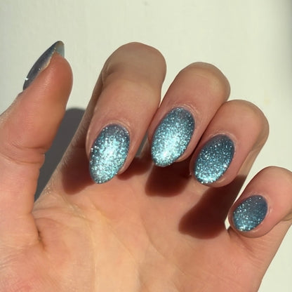 Light Blue Magnetic cat eye gel polish (#118)