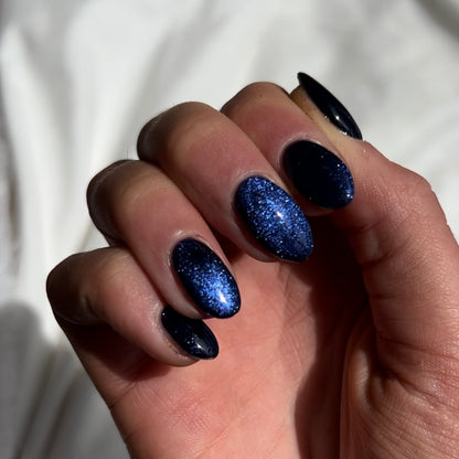Dark Blue Magnetic cat eye gel polish (#119)