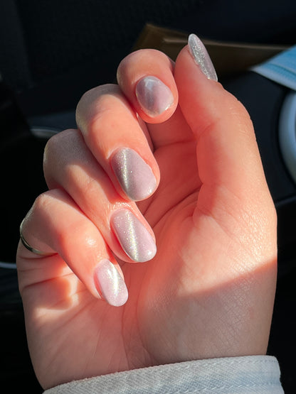 Silver Magnetic cat eye gel polish (#108)