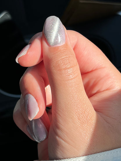 Silver Magnetic cat eye gel polish (#108)